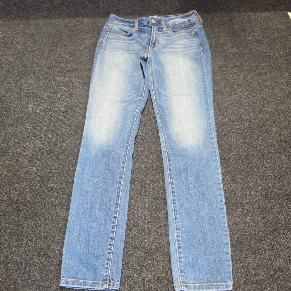 American Eagle Hi-Rise Jegging Super Stretch Blue Denim Jeans Womens Size 6 Reg